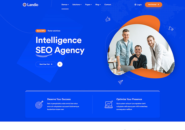 互聯網營銷SAAS智能營銷公司網站HTML源碼模板