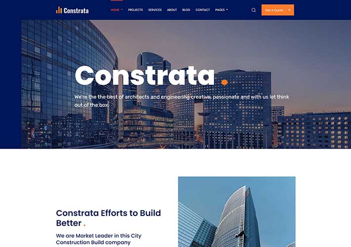 建筑裝修工程企業網站HTML源碼模板