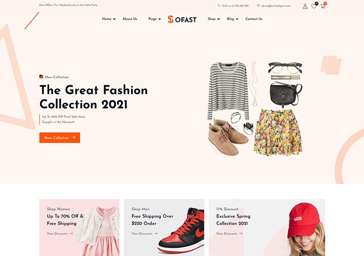 響應式家具電子商務服裝電商網站網頁HTML5模板