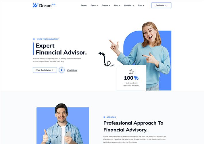 專業理財顧問服務公司網站網頁HTML模板