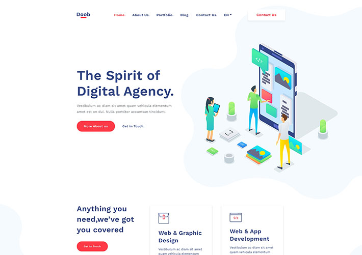 網絡軟件APP應用開發企業網站網頁HTML模板