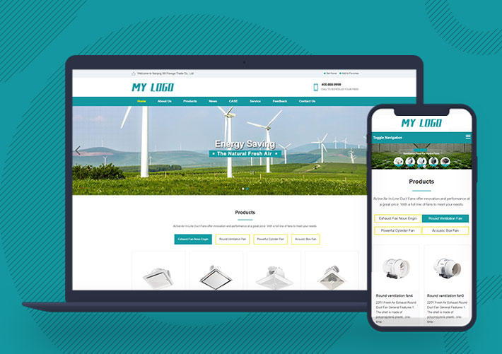 響應式英文外貿LED燈具企業產品展示pbootcms網站模板帶手機端