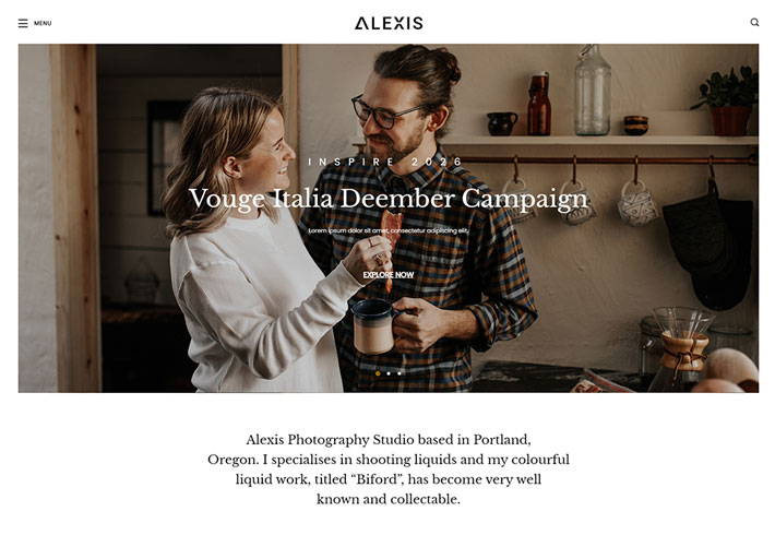 響應式攝影機構前端靜態Bootstrap5網頁HTML模板
