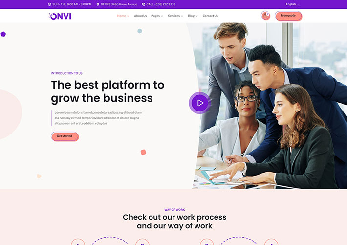 現代UI設計多用途IT科技公司SaaS服務網站HTML模板