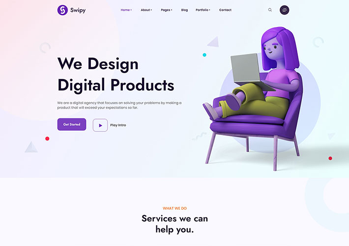 通用營銷創意機構官網服務響應式網站網頁HTML模板
