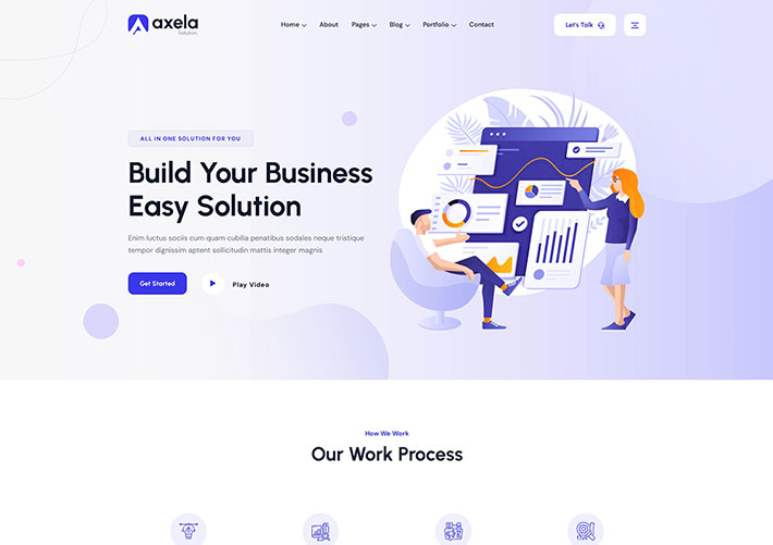 多用途企業機構項目展示創意公司官網網站網頁HTML模板