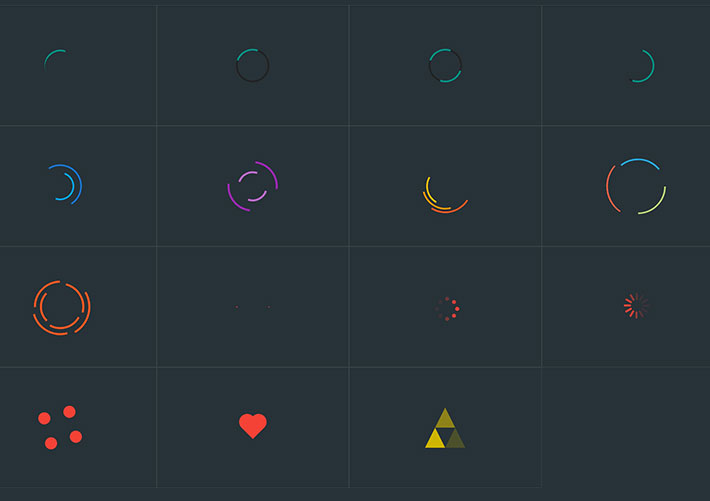 15款CSS3無邊框加載圖標特效源代碼素材