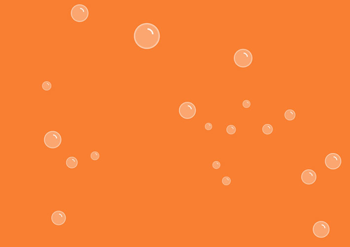 jQuery橙汁水汽泡動畫特效源代碼素材下載