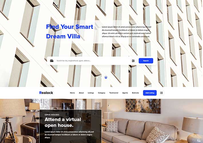 響應式房屋出售地產營銷網站網頁HTML設計源碼模板