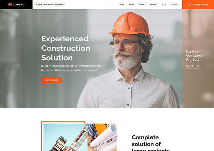 響應式bootstrap建筑工程工地施工企業網站網頁HTML模板
