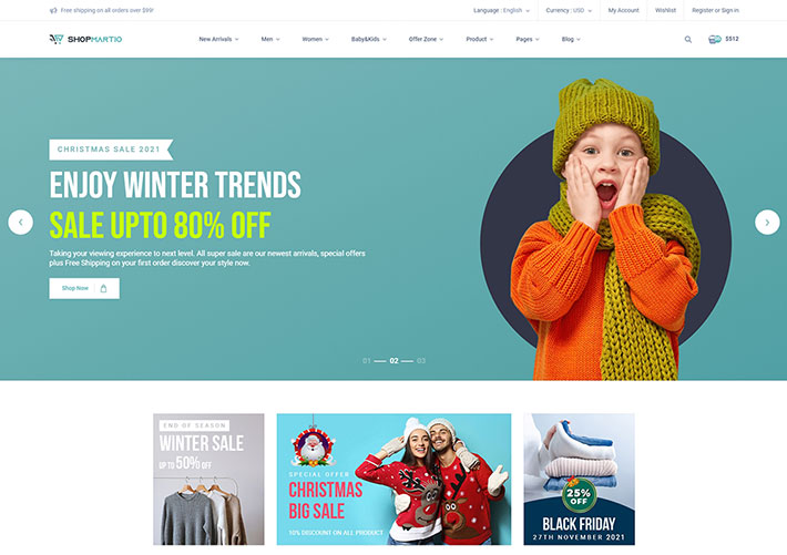 多用途響應式服裝飾品銷售電商網站商城網頁HTML模板