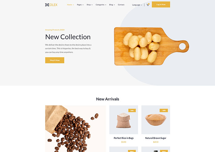 多用途響應式產品零售電商線上商城網站網頁HTML模板