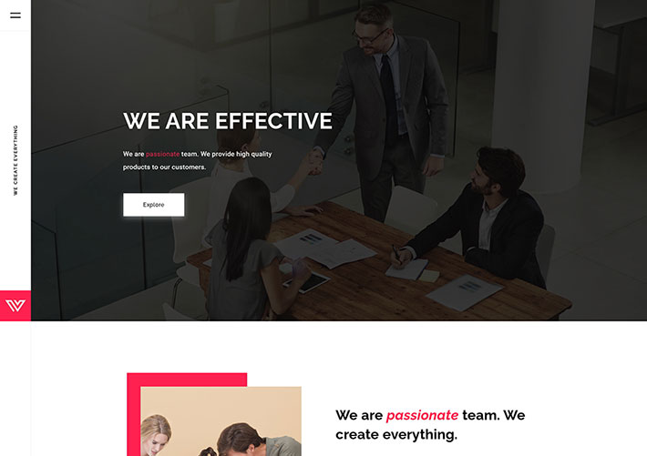 響應式企業圖片案例展示單頁網站HTML源碼模板