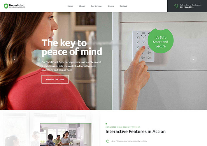 響應式智能家居電子科技公司網站網頁Bootstrap模板