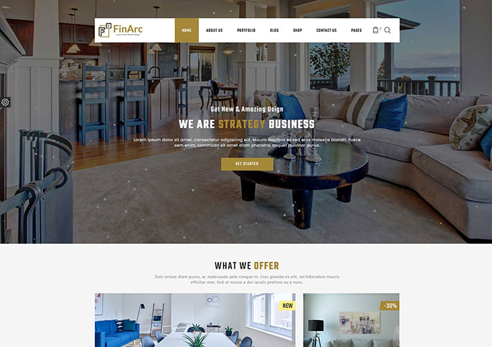 響應式建筑房屋裝修裝飾室內設計網站網頁HTML源碼模板