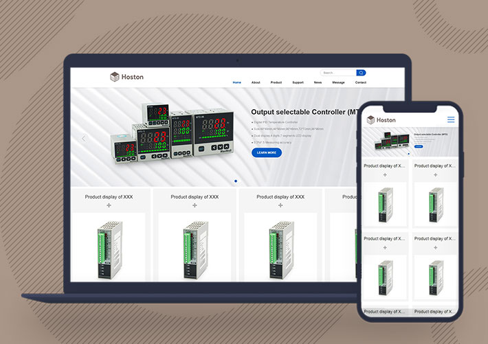 英文外貿企業通用產品展示網站Pbootcms模板自適應手機版