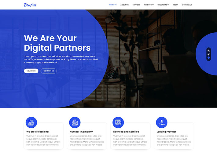 響應式HTML5商業服務商務咨詢公司網站網頁模板