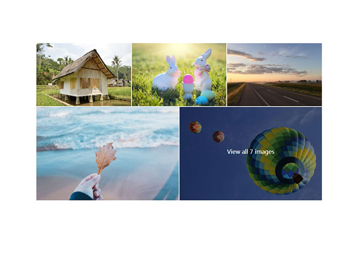 jQuery仿Facebook網格圖片畫廊網頁代碼素材