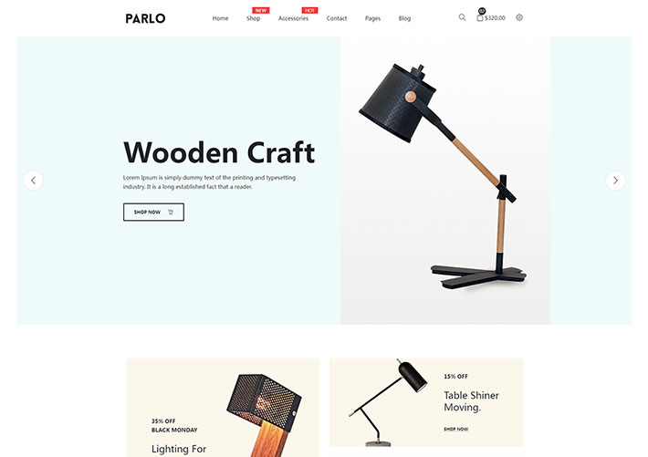 簡潔Bootstrap家具裝飾品居家用品商城網站網頁源碼模板