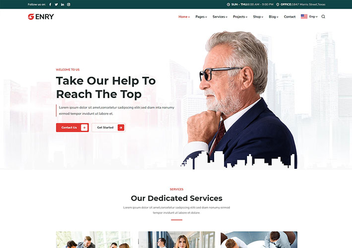 響應式商務咨詢公司網站bootstrap樣式網頁HTML模板