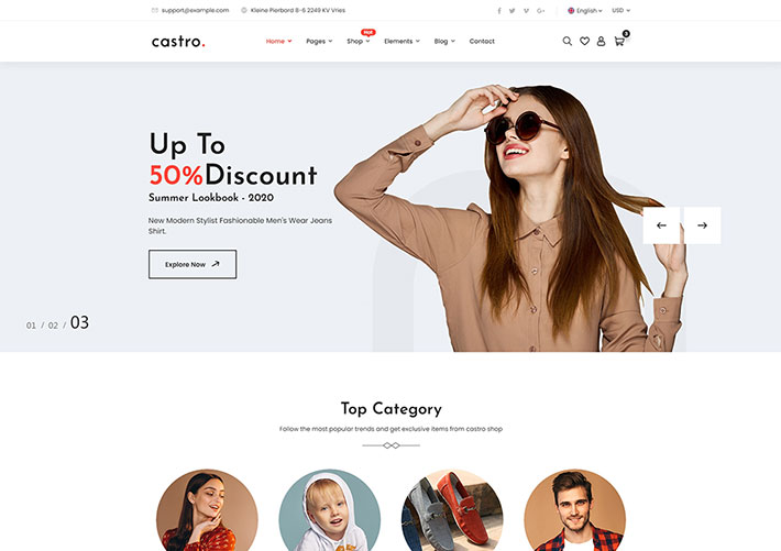 響應式HTML5服裝電商網頁設計模板源碼下載