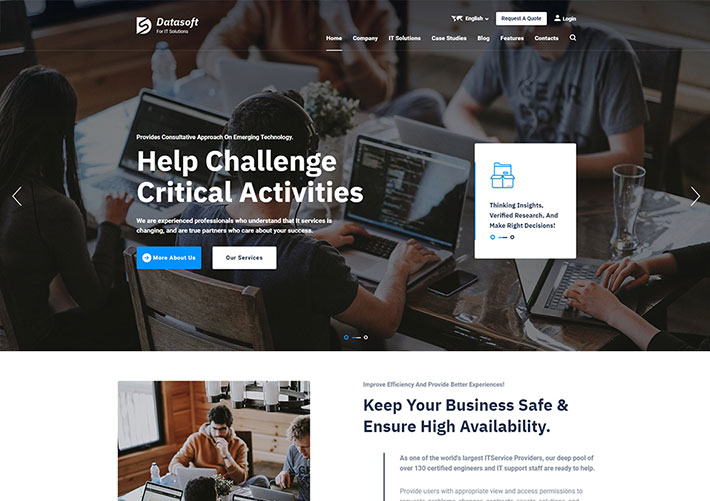 響應式網絡科技互聯網公司網站設計網頁HTML源碼