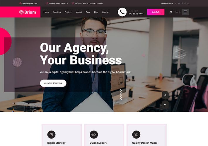 響應式HTML5商業保險咨詢業務初創企業網站網頁模板