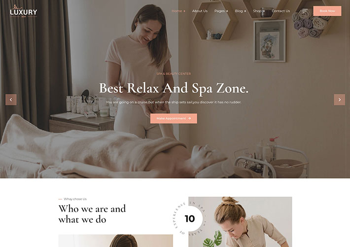 響應式Bootstrap美容化妝護膚企業品牌網站網頁HTML模板