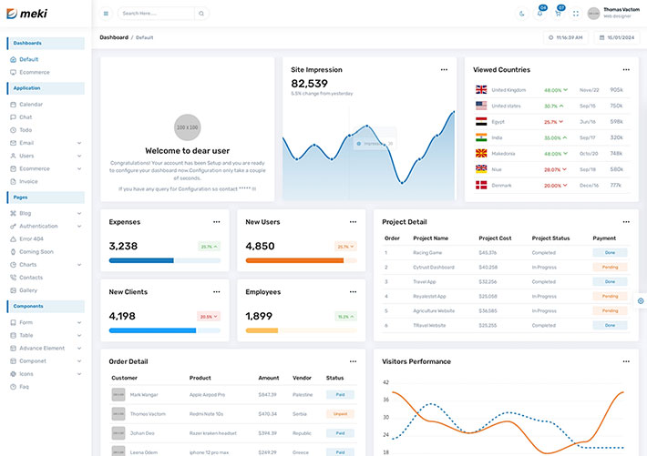 基于Bootstrap5創建企業網站管理后臺系統網頁HTML模板
