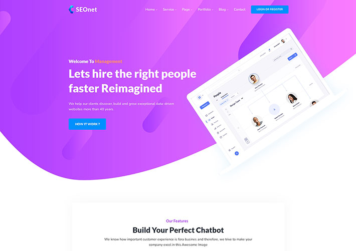 互聯網數據SEO營銷涂光服務網站網頁HTML模板