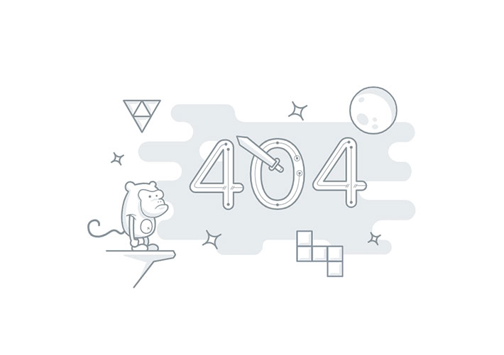 404頁面html源碼動畫插圖404頁面設計網頁源代碼