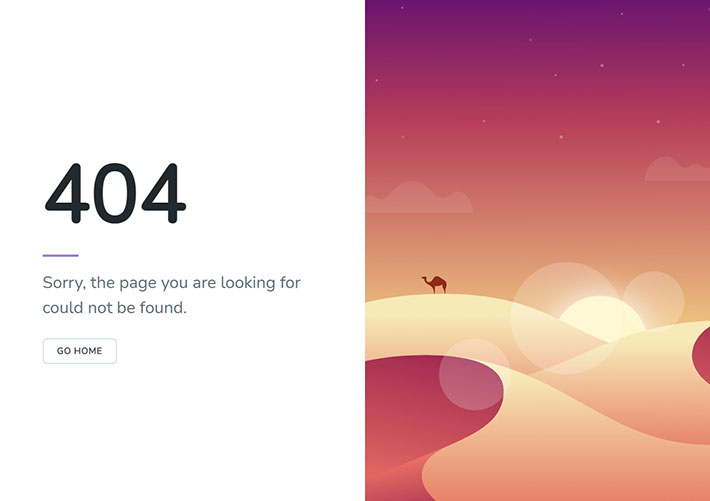 404網頁錯誤頁模板網站訪問出錯404頁面HTML模板
