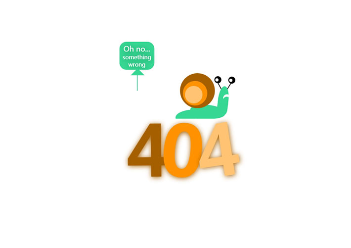 html錯誤頁面模板蝸牛404頁面設計網頁HTML源碼