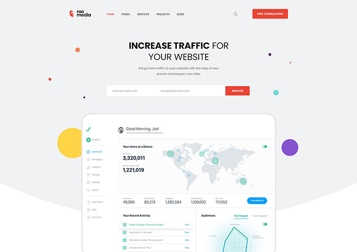 公司網頁制作網絡營銷服務網站設計HTML模板