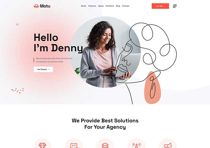 創意個人主頁簡歷作品展示設計網頁HTML源碼