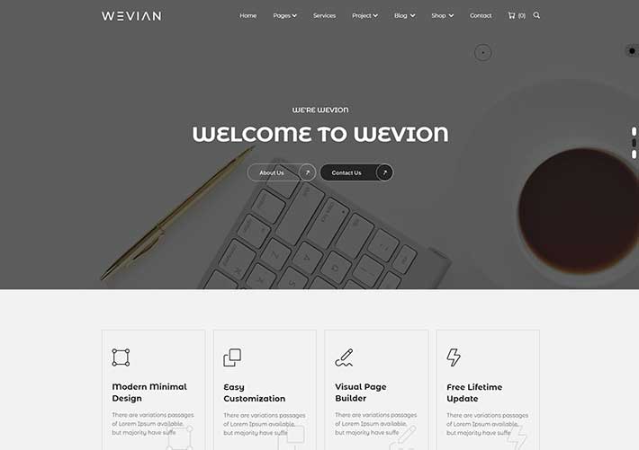 現代互聯網科技服務公司網站網頁HTML5源碼模板