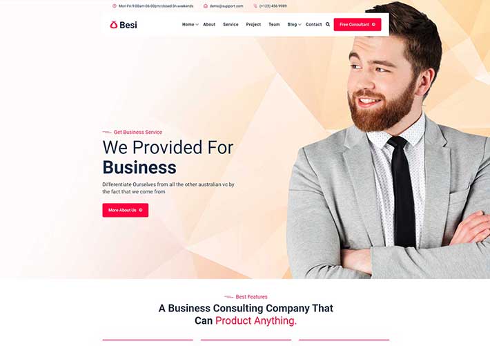 響應式業務型商業企業網站前端WEB網頁HTML模板