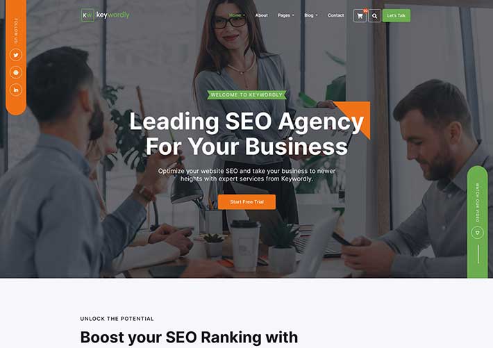 響應式商業網絡服務通用企業官網網站網頁HTML5模板
