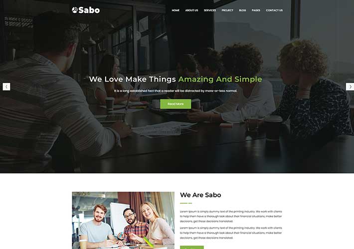 多用途金融咨詢商業服務企業網站網頁HTML模板