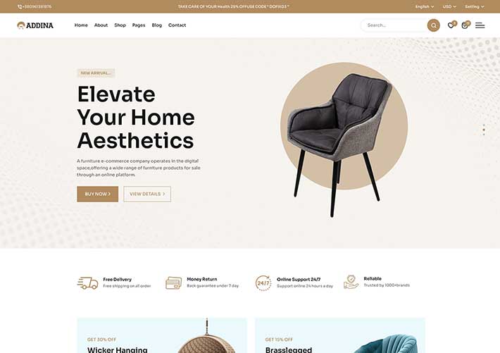 通用響應式在線購物電子商務網上商城網站前端網頁模板