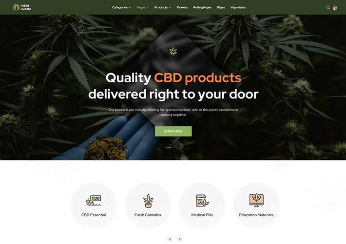 大氣醫療用品電商購物網上商城網站網頁HTML源碼模板