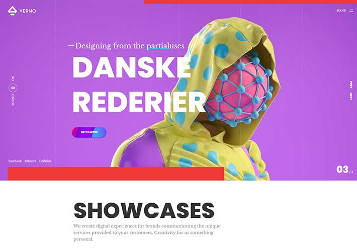 個人創意作品項目集設計作品網站HTML5網頁模板