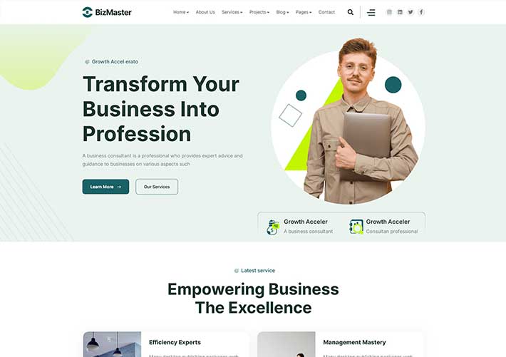 多用途商業財務營銷業務公司官網網站網頁HTML模板