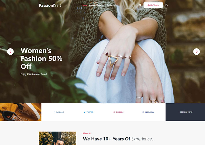 個人主頁網站模板 個人介紹網站模板