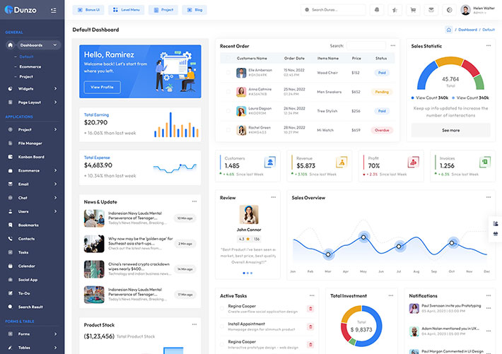 HTML5多用途高級Bootstrap網站后臺管理網頁模板