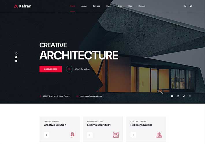 響應式HTML5建筑工程室內設計網站網頁源碼模板