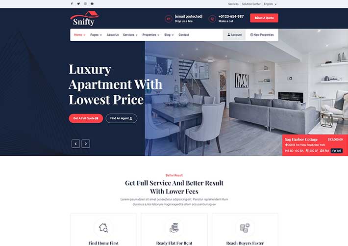 響應式房地產建筑集團企業官網HTML5網頁源碼模板
