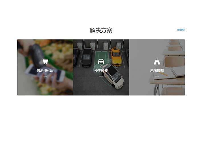div css3解決方案圖文布局特效HTML代碼素材模板