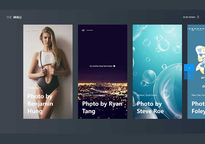 html5全屏響應式圖片滑動輪播預覽特效網頁代碼素材