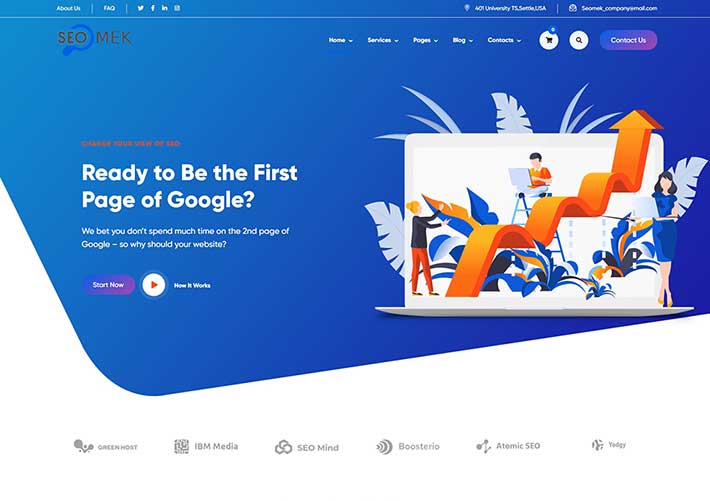 精美創意SEO營銷網絡推廣業務企業網站HTML5模板